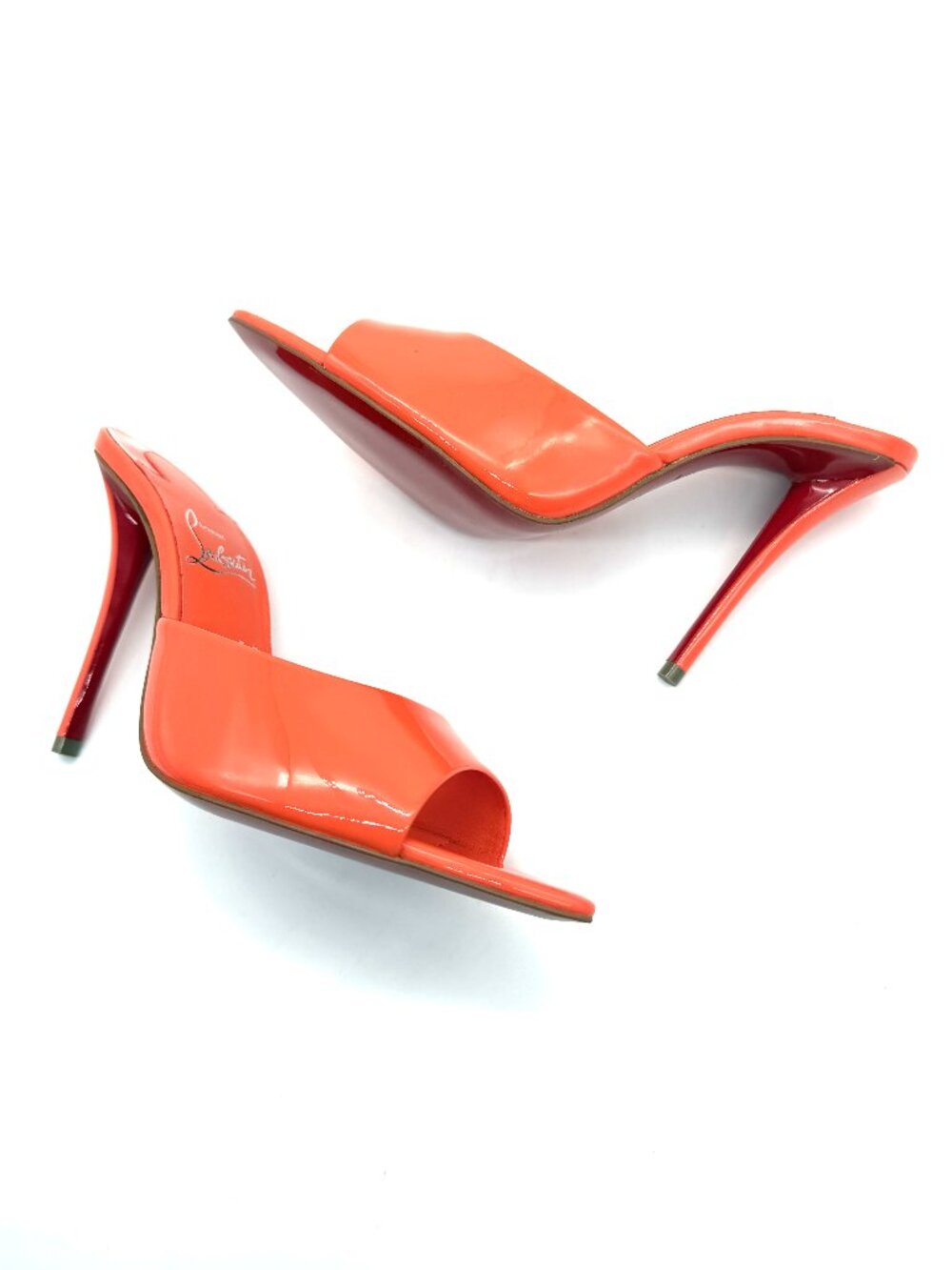Christian Louboutin MISS Z MULE 100 Patent Leather Sandals Heels Caruzo - Picture 16 of 16